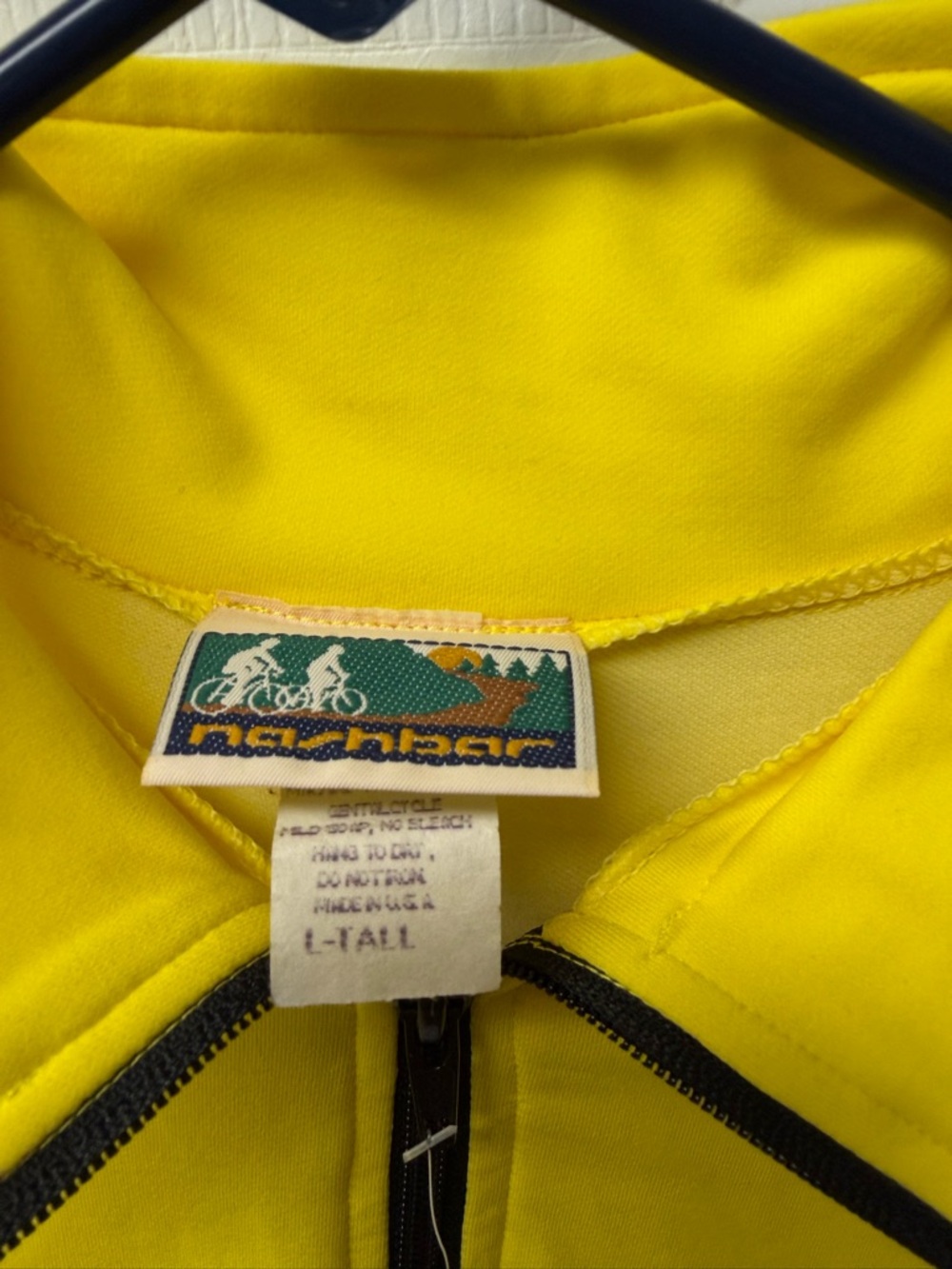 Unisex Lightweight Yellow Quarter-Zip Shirt Bicycling (Nashbar) - Picture 2 of 7